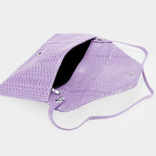 Load image into Gallery viewer, Purple Snake Skin Patterned Envelope Clutch | Shoulder Bag | 565771
