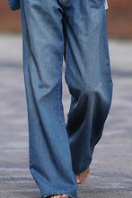 Load image into Gallery viewer, Blue Slouchy Wide Leg Jeans
