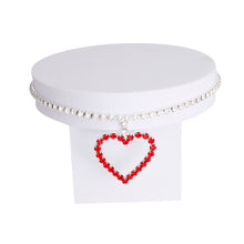 Load image into Gallery viewer, Silver and Red Heart Pendant Collar
