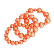 Load image into Gallery viewer, Orange Pearl 3 Pcs Bracelets
