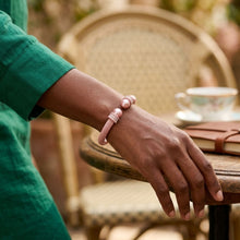 Load image into Gallery viewer, Thick Pink Cable Classic Bangle Bracelet
