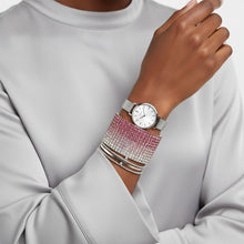 Load image into Gallery viewer, Bangle Pink Ombre Rhinestone 12 Row Bracelet
