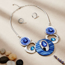 Load image into Gallery viewer, Blue Swirl Circular Set
