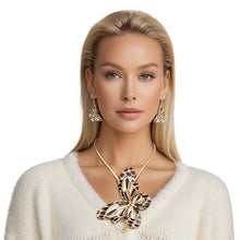 Load image into Gallery viewer, Necklace Leopard Butterfly 3D Pendant Set Women
