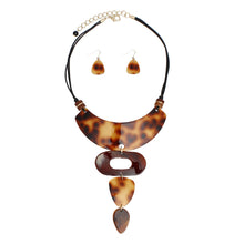 Load image into Gallery viewer, Necklace Leopard Curved Drop Collar for Women
