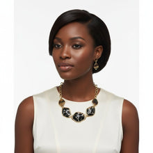 Load image into Gallery viewer, Collar Dimensional Bright Camouflage Link Necklace
