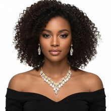 Load image into Gallery viewer, Collar Dramatic Gold Oval Aurbo Crystal Necklace
