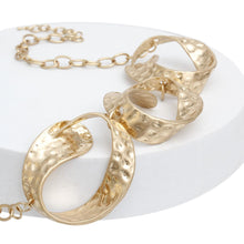 Load image into Gallery viewer, Chain Matte Gold Chunky Chain Modern Necklace
