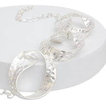 Load image into Gallery viewer, Chain Matte Silver Chunky Chain Modern Necklace
