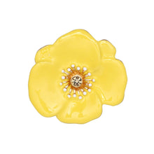 Load image into Gallery viewer, Magnetic Brooch Yellow Poppy Pin for Women
