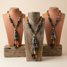 Load image into Gallery viewer, Handcrafted Real Buffalo Horn &amp; Wood Bead Necklace
