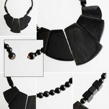 Load image into Gallery viewer, Handcrafted Real Water Buffalo Horn Bib Necklace
