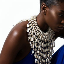 Load image into Gallery viewer, Handcrafted Cowrie Shell Large Bib Necklace
