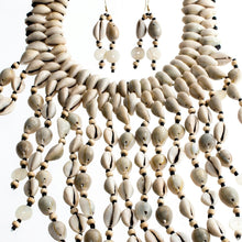 Load image into Gallery viewer, Handcrafted Cowrie Shell Large Bib Necklace
