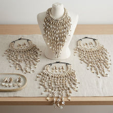 Load image into Gallery viewer, Handcrafted Cowrie Shell Large Bib Necklace
