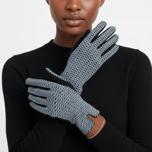 Load image into Gallery viewer, Blue Navy Cross Wavy Touchscreen Winter Gloves
