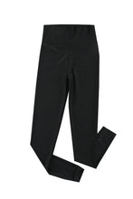 Load image into Gallery viewer, Black High Rise Tight Leggings with Waist Cincher
