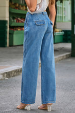 Load image into Gallery viewer, Blue Slouchy Wide Leg Jeans
