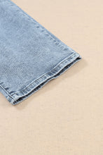 Load image into Gallery viewer, Sky Blue Light Wash Frayed Slim Fit High Waist Jeans
