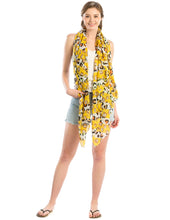 Load image into Gallery viewer, Yellow Leopard Lightweight Scarf
