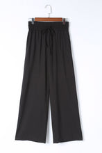 Load image into Gallery viewer, Brown Drawstring Elastic Waist Casual Wide Leg Pants
