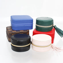 Load image into Gallery viewer, Green Travel Round Jewelry Box Organizer for Women

