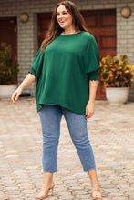 Load image into Gallery viewer, White Smocked Wrist Shift Top
