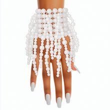 Load image into Gallery viewer, Bracelet White Pearl Fringe Stretchy for Women
