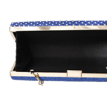 Load image into Gallery viewer, Clutch Hard Case Royal Blue Bag for Women
