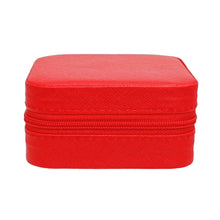 Load image into Gallery viewer, Red Travel Square Jewelry Box Organizer for Women
