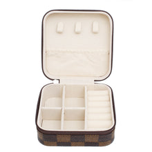 Load image into Gallery viewer, Brown Travel Square Jewelry Box Organizer Women
