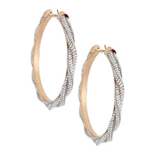 Load image into Gallery viewer, AURBO Twisted Stone Hoops
