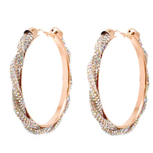 Load image into Gallery viewer, AURBO Twisted Stone Hoops
