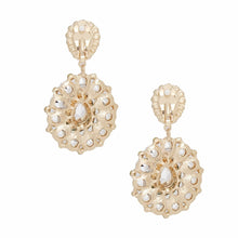 Load image into Gallery viewer, Clip On Brilliant Green Teardrop Crystal Earrings
