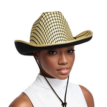 Load image into Gallery viewer, Cowboy Hat Gold This Ain&#39;t Texas Fashion Hat
