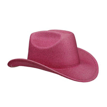 Load image into Gallery viewer, Cowboy Hat Fuchsia Glittery Rodeo Style for Women
