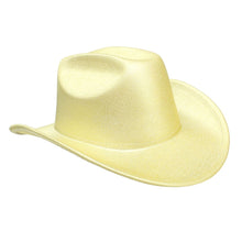 Load image into Gallery viewer, Cowboy Hat Yellow Metallic Finish Fashion Hat
