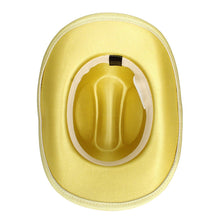 Load image into Gallery viewer, Cowboy Hat Yellow Metallic Finish Fashion Hat
