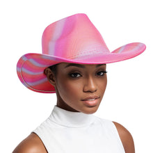 Load image into Gallery viewer, Cowboy Hat Iridescent Fuchsia Fashion Hat
