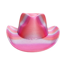 Load image into Gallery viewer, Cowboy Hat Iridescent Fuchsia Fashion Hat
