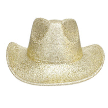 Load image into Gallery viewer, Cowboy Hat Gold Metallic Glittering Fashion Hat
