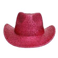 Load image into Gallery viewer, Cowboy Hat Red Metallic Glittering Fashion Hat Women
