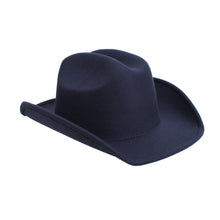 Load image into Gallery viewer, Cowboy Hat Navy Felt Western Fashion Hat
