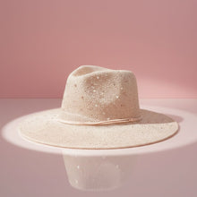 Load image into Gallery viewer, Cowboy Hat Pale Pink Sequin Embroidery Panama Hat
