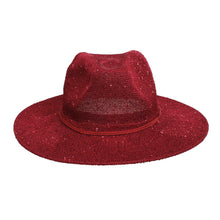 Load image into Gallery viewer, Cowboy Hat Red Sequin Embroidered Panama Hat
