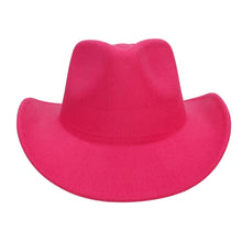 Load image into Gallery viewer, Cowboy Hat Fuchsia Pinched Cowgirl Fashion Hat
