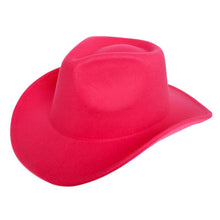 Load image into Gallery viewer, Cowboy Hat Fuchsia Pinched Cowgirl Fashion Hat

