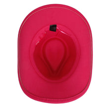Load image into Gallery viewer, Cowboy Hat Fuchsia Pinched Cowgirl Fashion Hat
