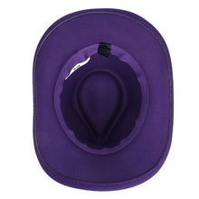 Load image into Gallery viewer, Cowboy Hat Purple Pinched Cowgirl Fashion Hat

