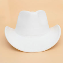 Load image into Gallery viewer, Cowboy Hat White Pinched Cowgirl Fashion Hat
